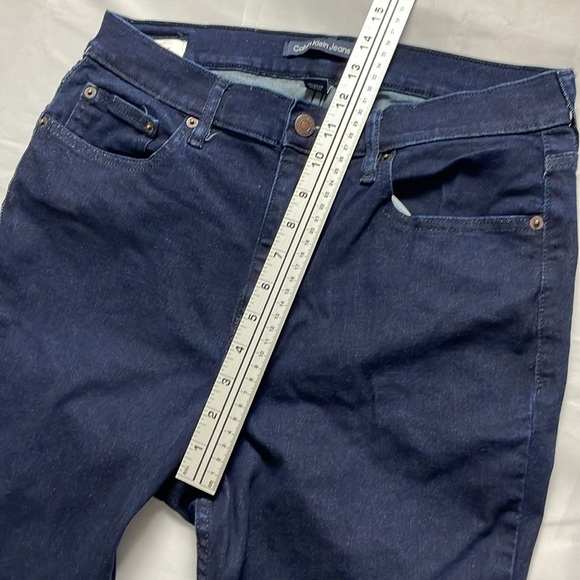 Women’s size 12 Calvin Klein high rise skinny fit repreve ankle blue jeans - Picture 6 of 11